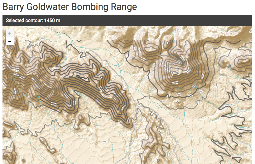 Barry Goldwater Bombing Range Topo Map